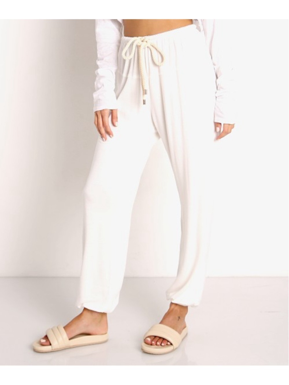 Women's Stillwater White Joggers S - Picture 2 of 9